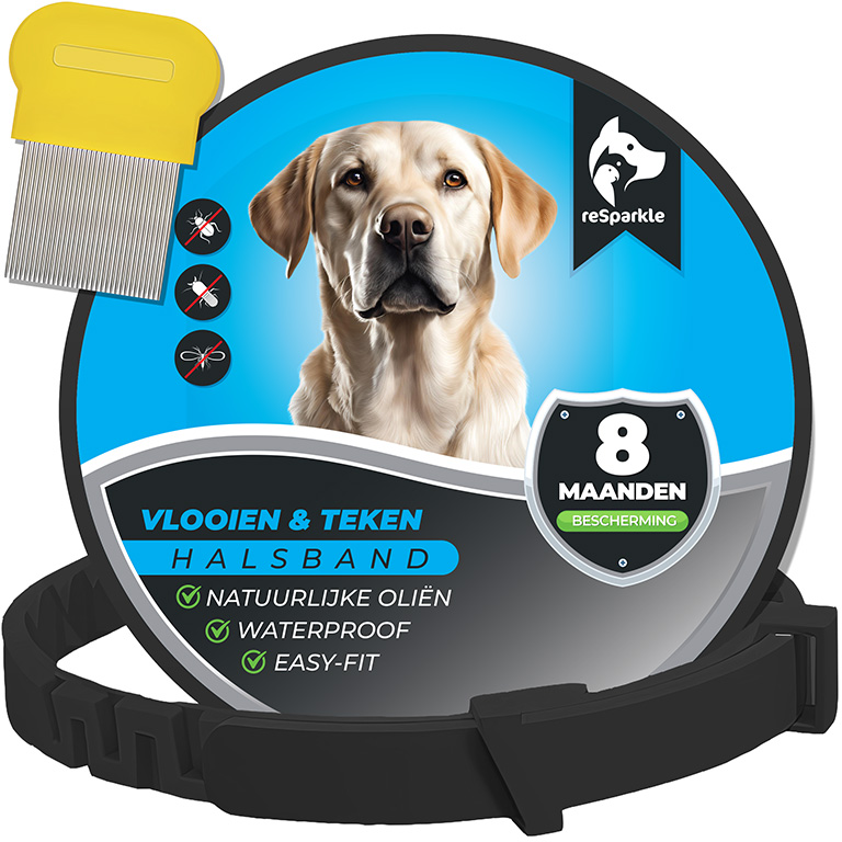 Vlooienband Hond incl Vlooienkam & eBook