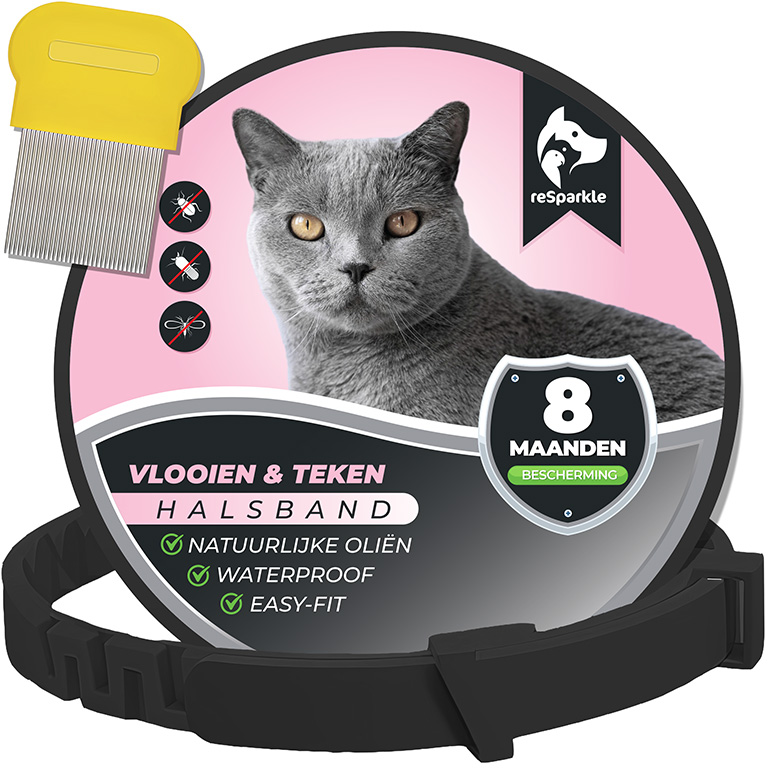 Vlooienband Kat incl Vlooienkam & eBook